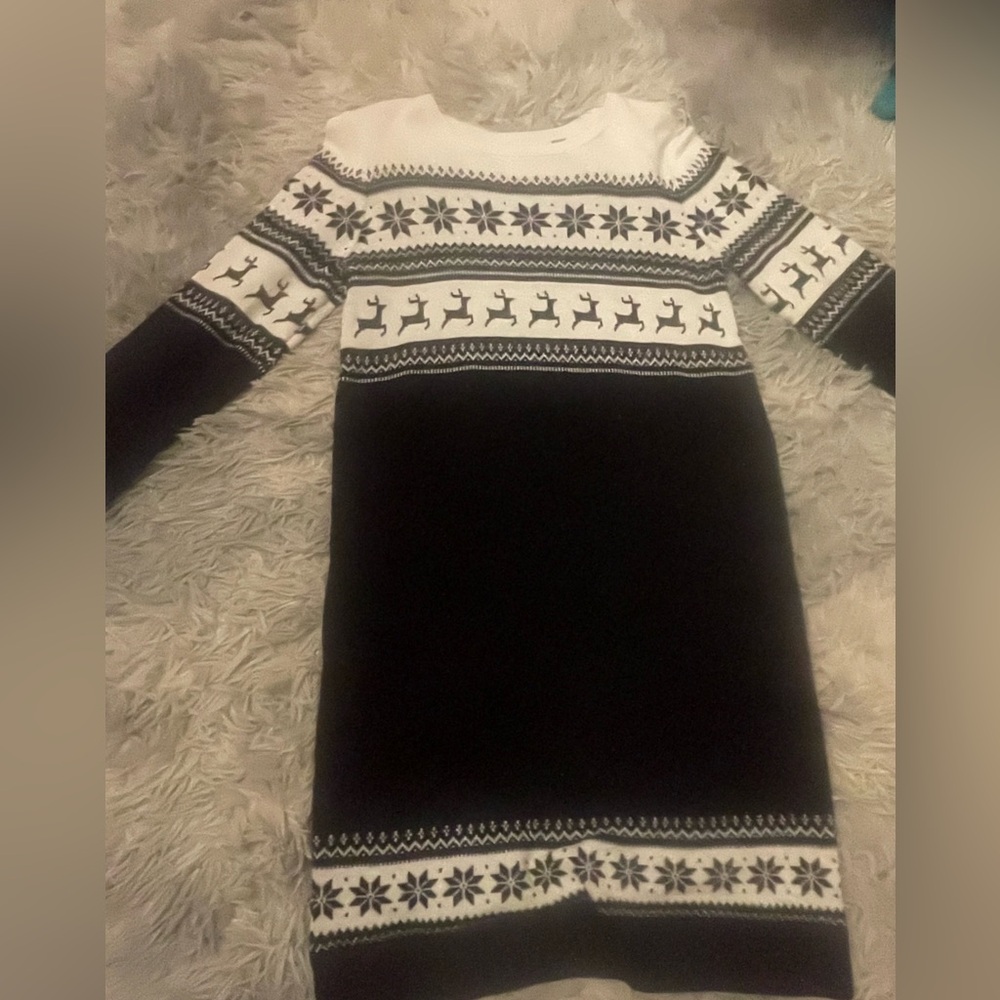 The Children's Place Black and White Formal Dress